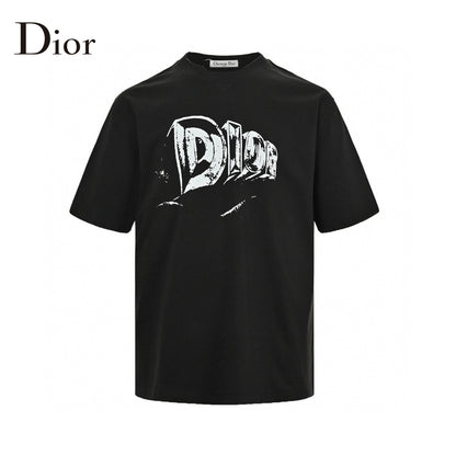 T-shirt noir Dior avec logo audacieux