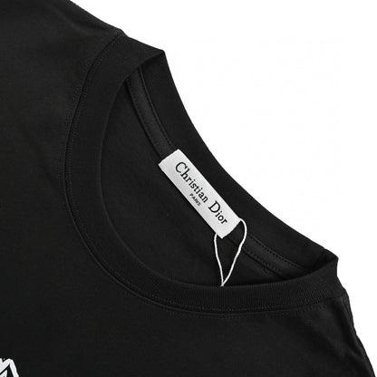 T-shirt noir Dior avec logo audacieux