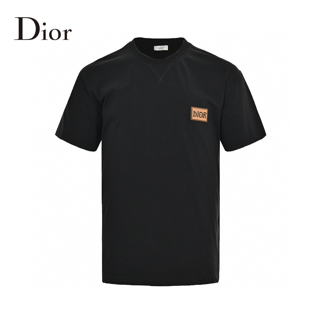 T-shirt noir Dior avec écusson logo