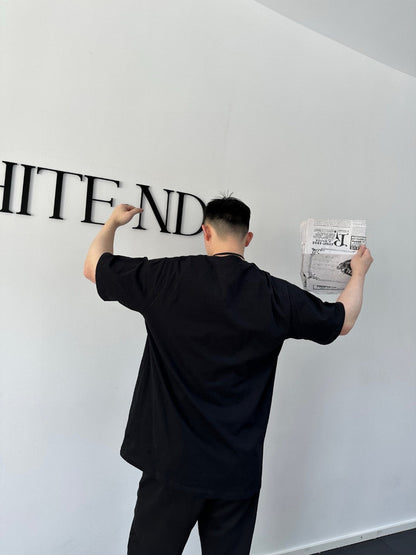 T-shirt noir Dior avec écusson logo