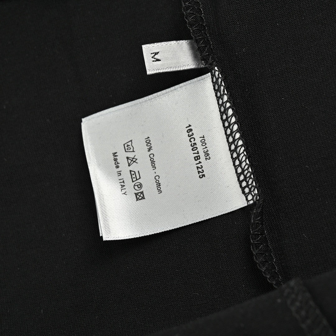 T-shirt noir Dior avec écusson logo