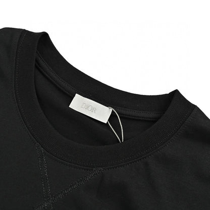 T-shirt noir Dior avec écusson logo