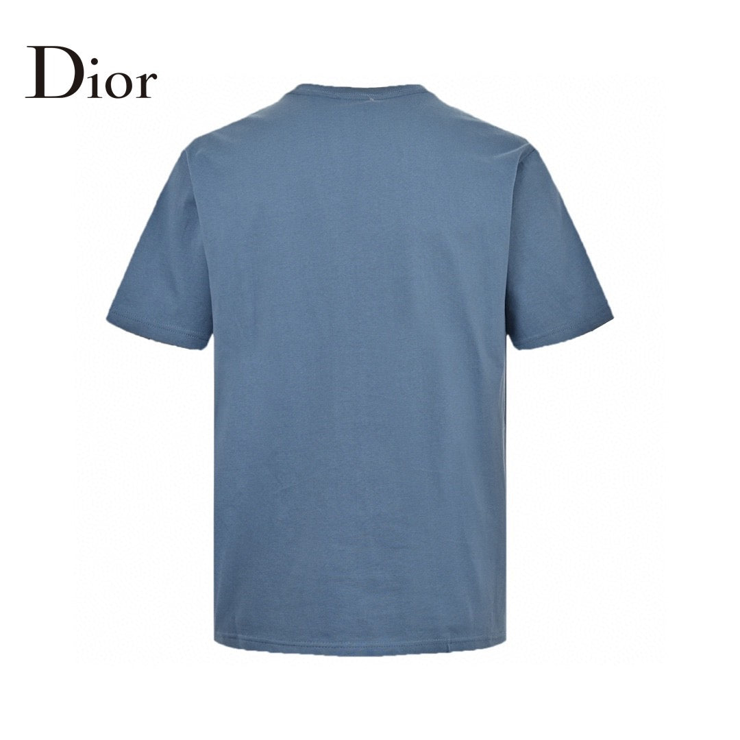 T-shirt Dior à logo classique (bleu)