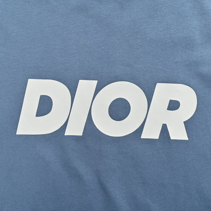 T-shirt Dior à logo classique (bleu)
