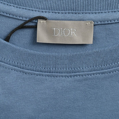 T-shirt Dior à logo classique (bleu)