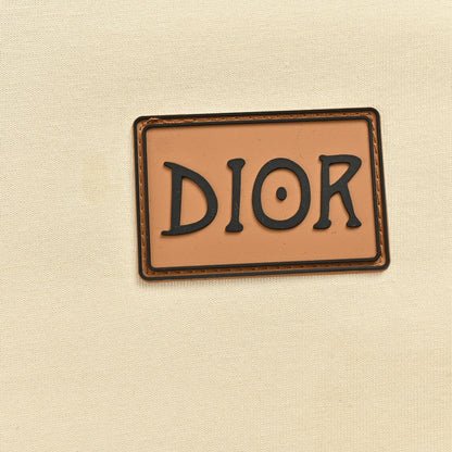 T-shirt crème Dior avec bordure noire