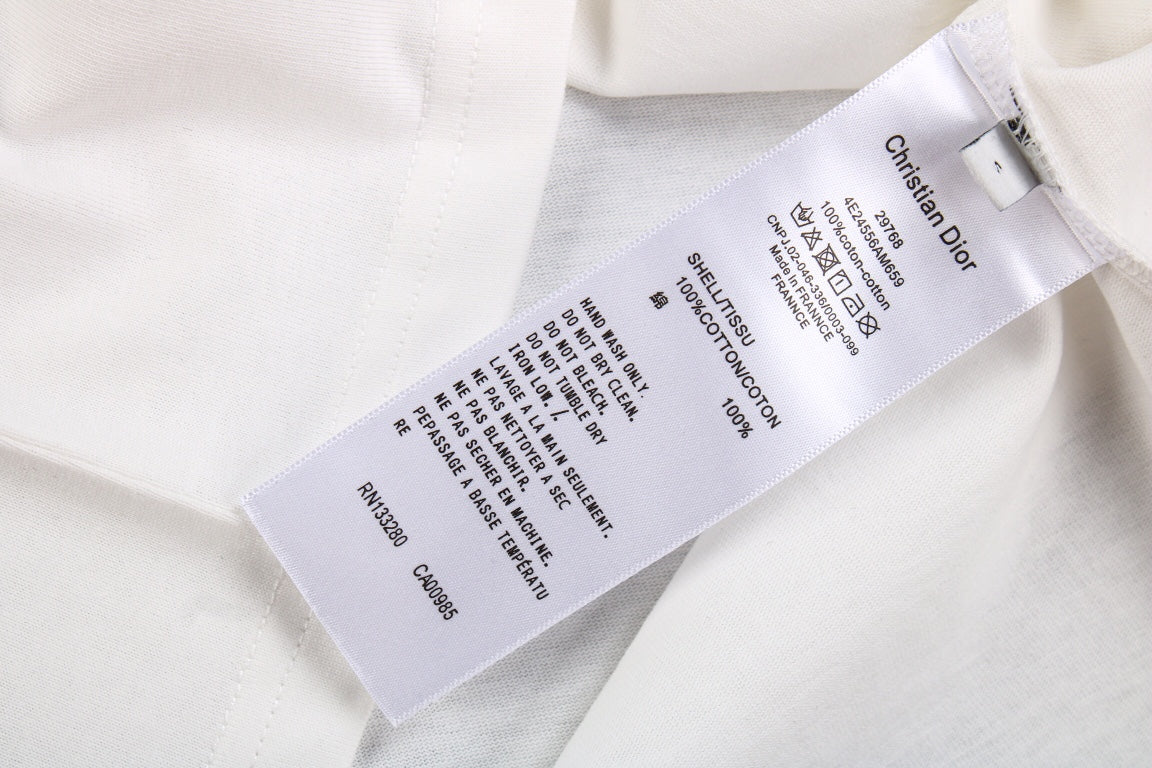 T-shirt Dior à double logo D (blanc)