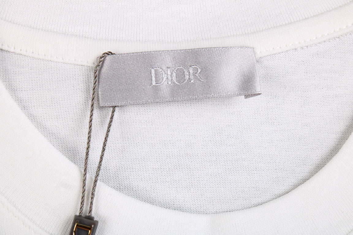 T-shirt Dior à double logo D (blanc)