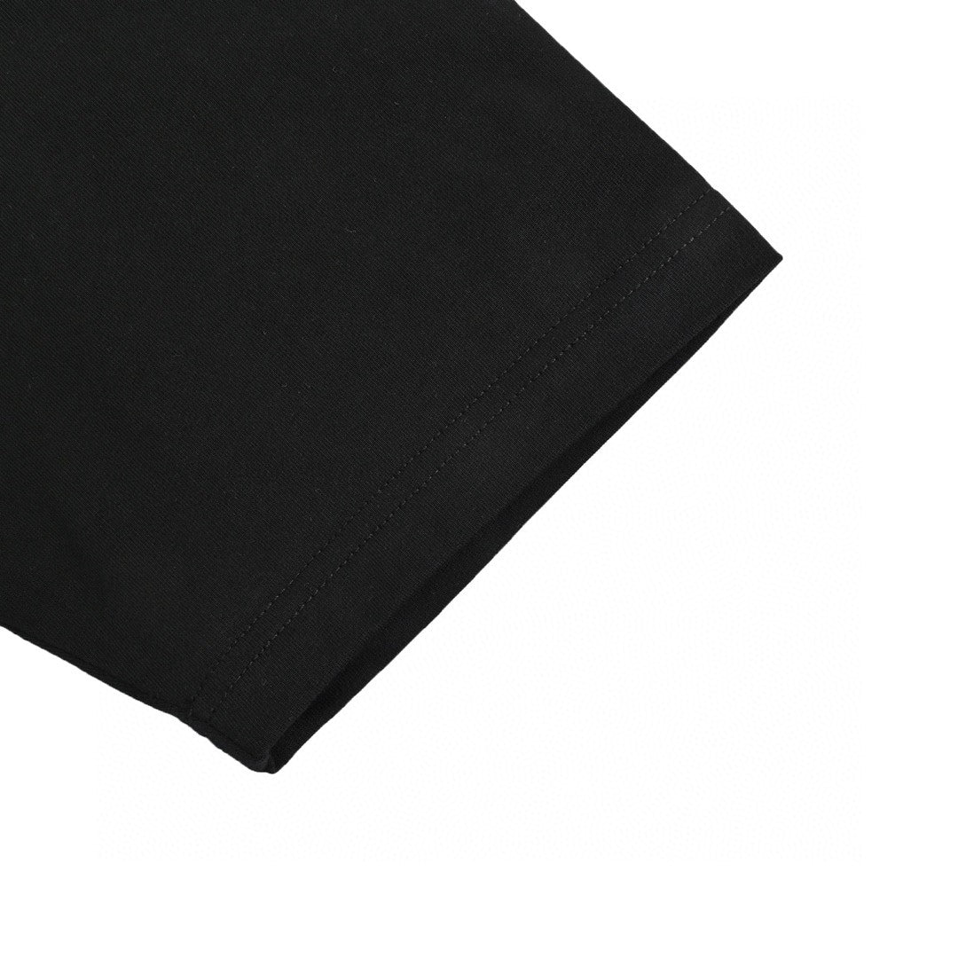 T-shirt Dior à logo dégoulinant (noir)