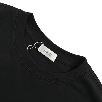 T-shirt Dior à logo dégoulinant (noir)