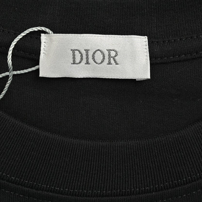 T-shirt Dior à logo dégoulinant (noir)