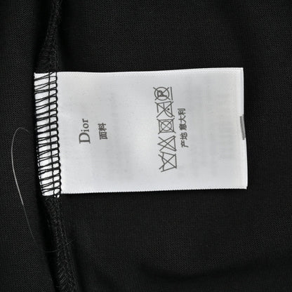 T-shirt Dior à logo dégoulinant (noir)