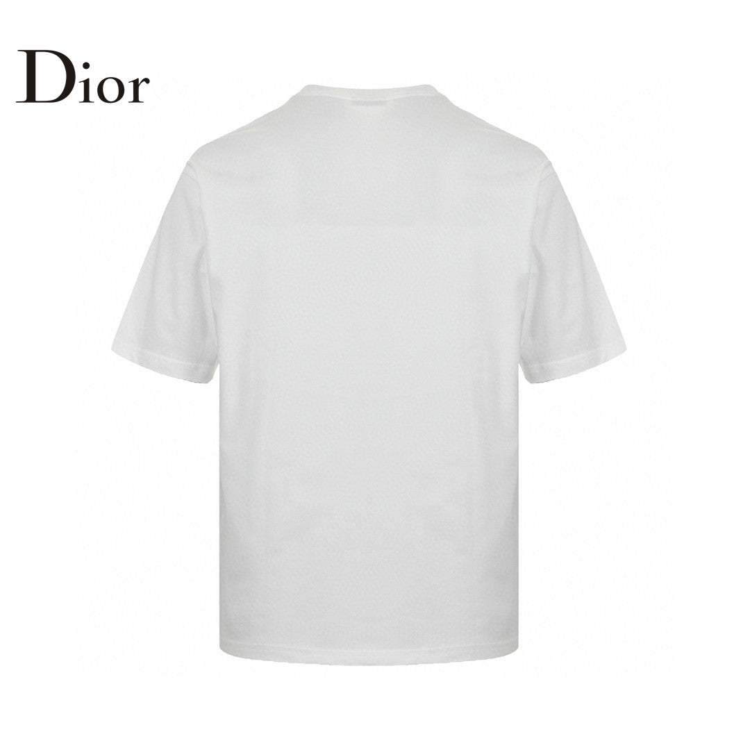 T-shirt Dior à logo dégoulinant (blanc)