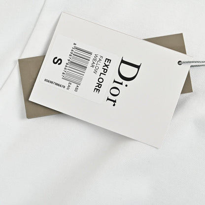 T-shirt Dior à logo dégoulinant (blanc)