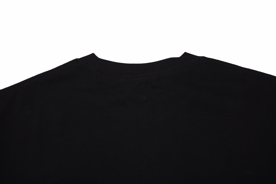 T-shirt Dior brodé lézard - Noir