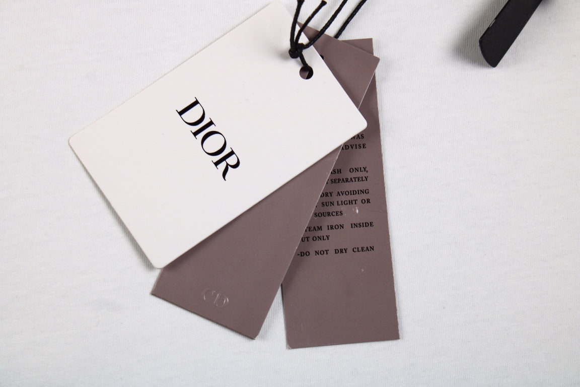 T-shirt Dior brodé lézard - Blanc