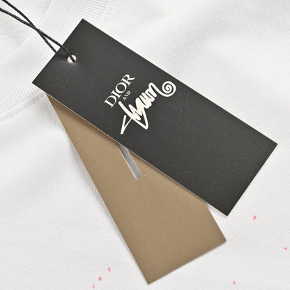 T-shirt blanc à logo graffiti Dior