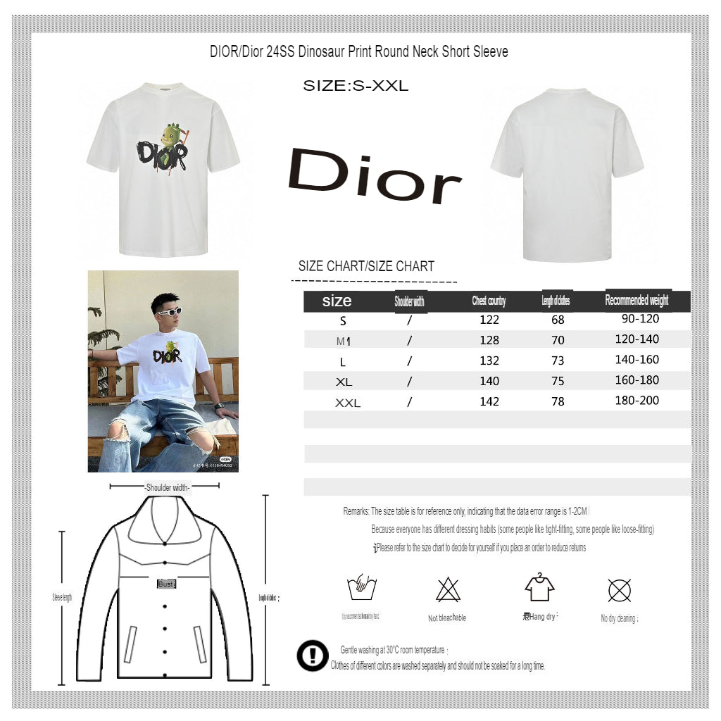 T-shirt graphique Dior Green Monster