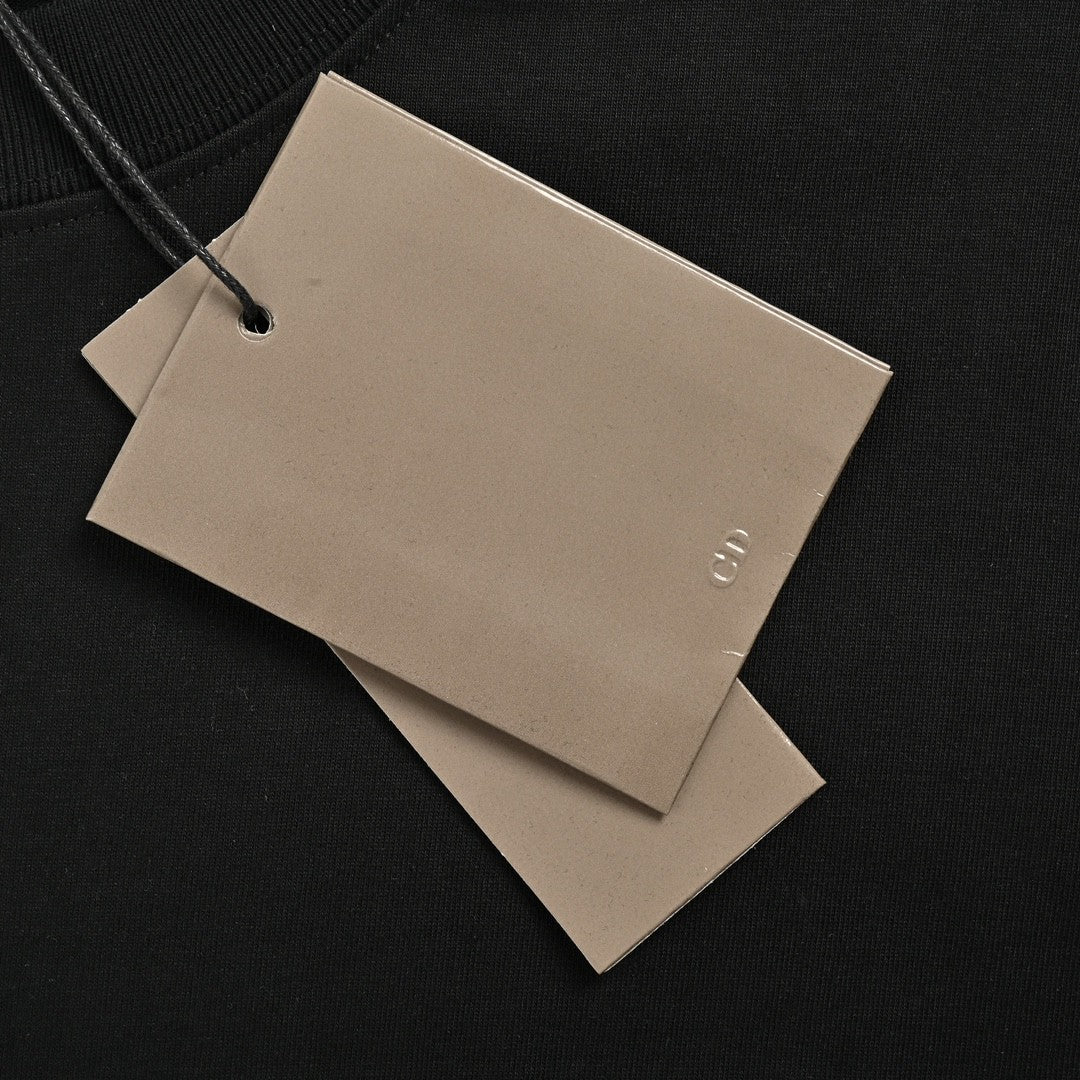 T-shirt noir minimaliste Dior
