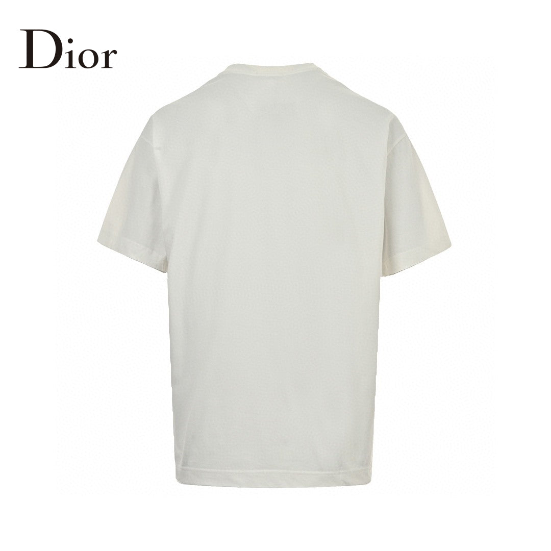 T-shirt blanc minimaliste Dior