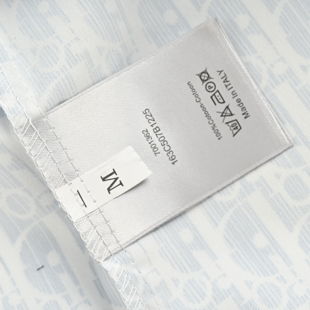 Chemise Dior à imprimé monogramme