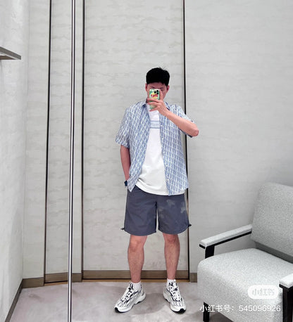 Chemise Dior à imprimé monogramme