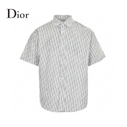 Chemise Dior à imprimé monogramme (grise)