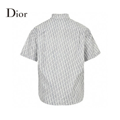 Chemise Dior à imprimé monogramme (grise)