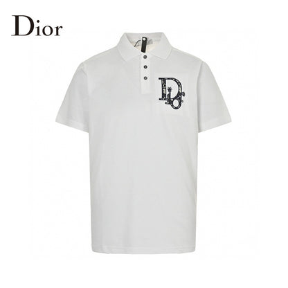 Polo blanc brodé Dior Oblique
