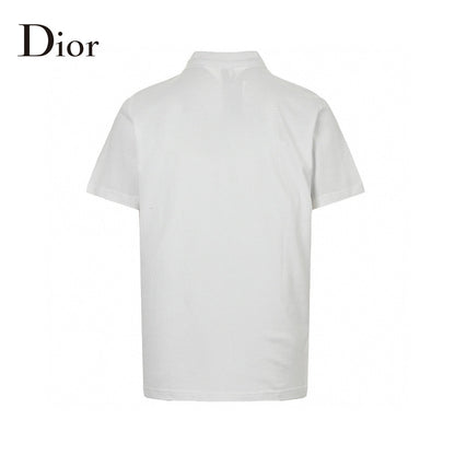 Polo blanc brodé Dior Oblique
