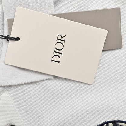 Polo blanc brodé Dior Oblique