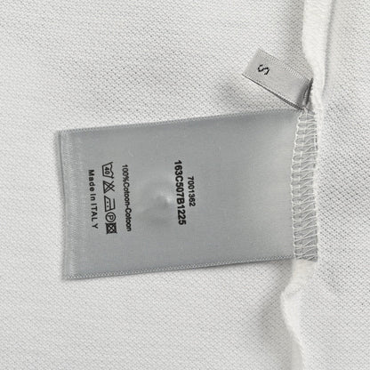 Polo blanc brodé Dior Oblique