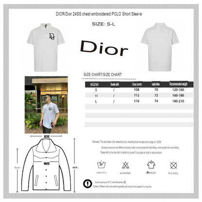 Polo blanc brodé Dior Oblique