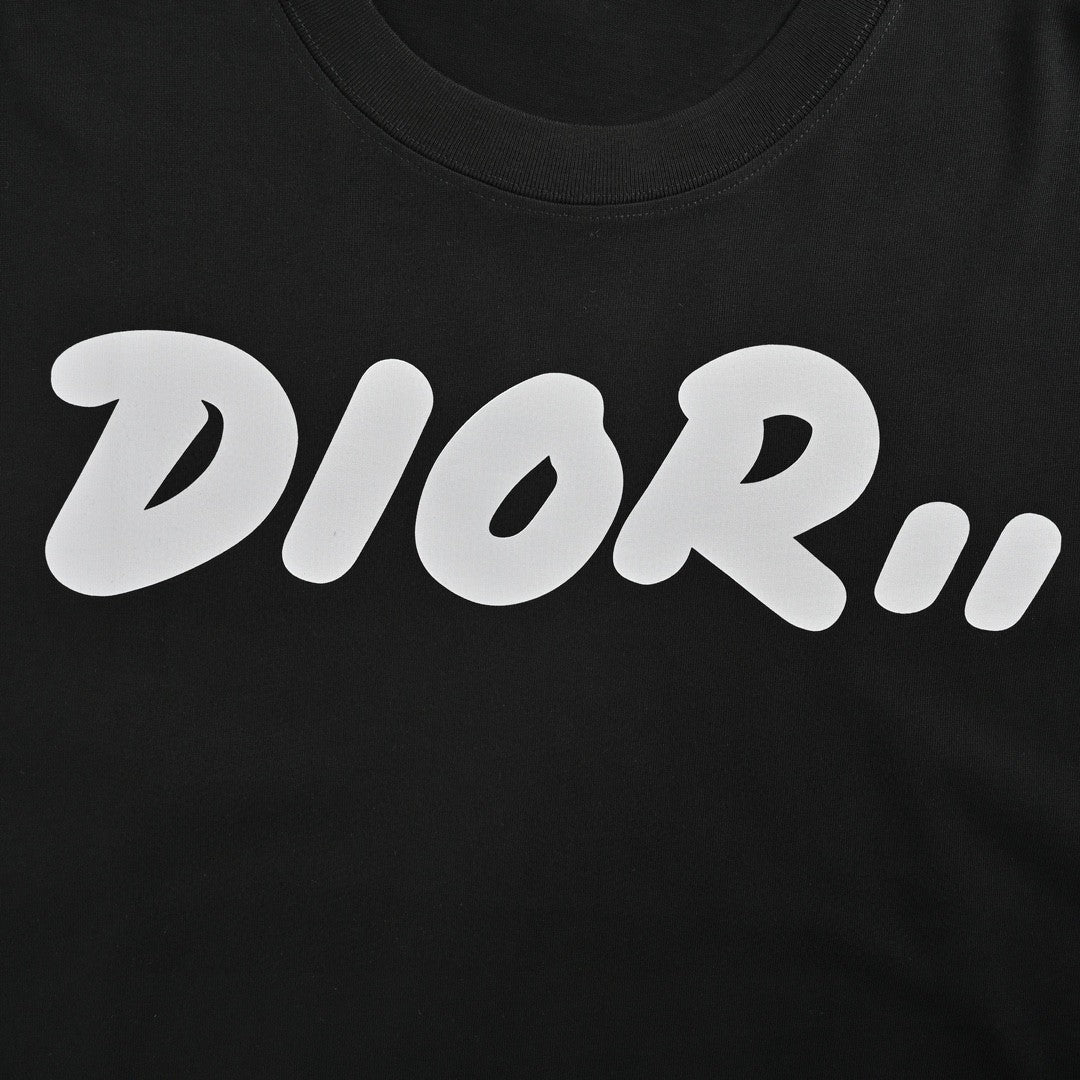 T-shirt noir oversize Dior à logo