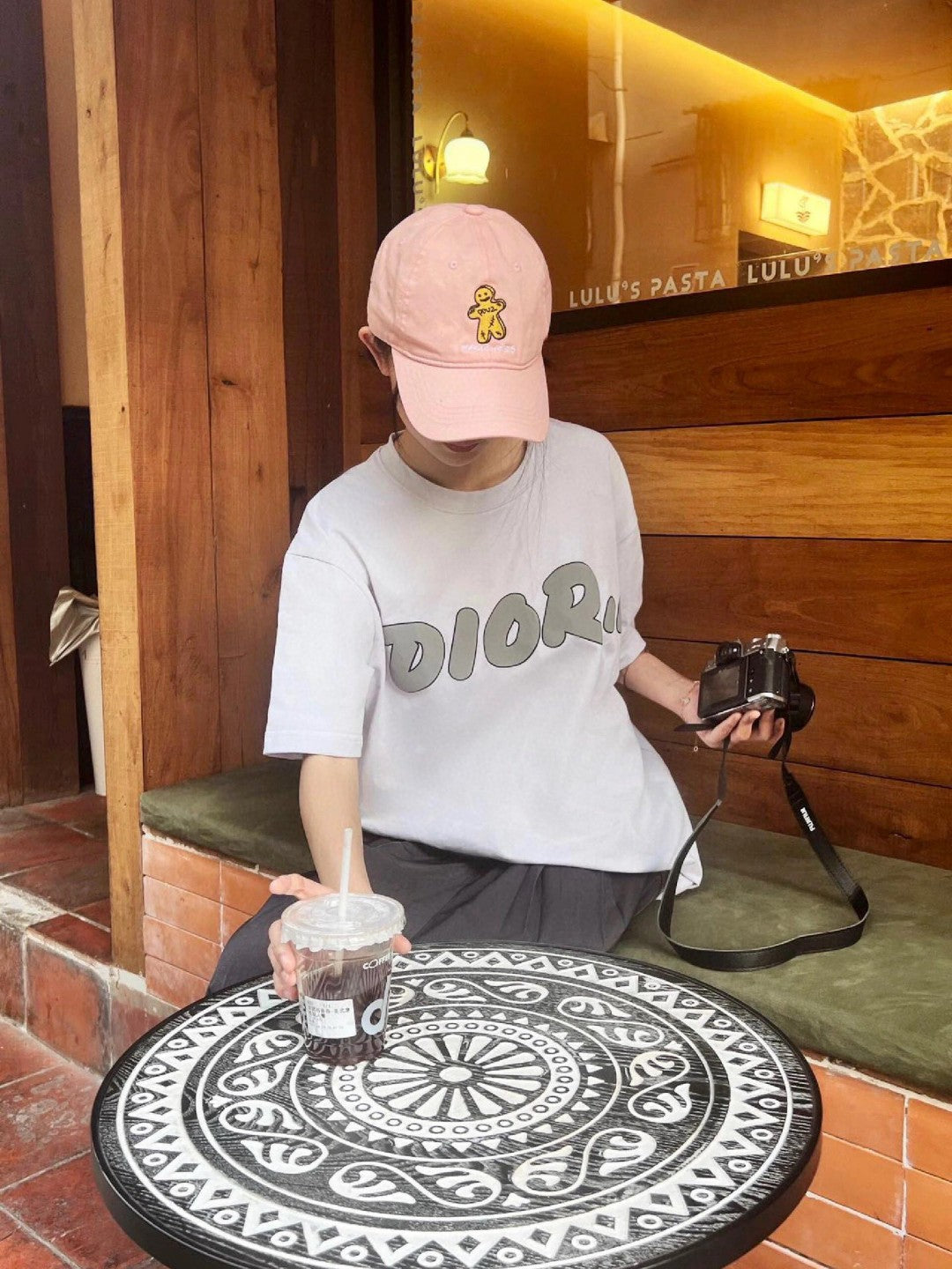 T-shirt blanc oversize Dior à logo