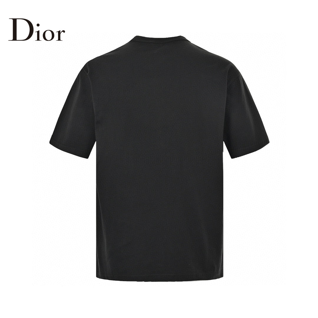 T-shirt Dior - Logo vertical multicolore