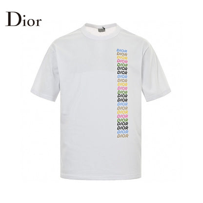 T-shirt Dior - Logo vertical multicolore