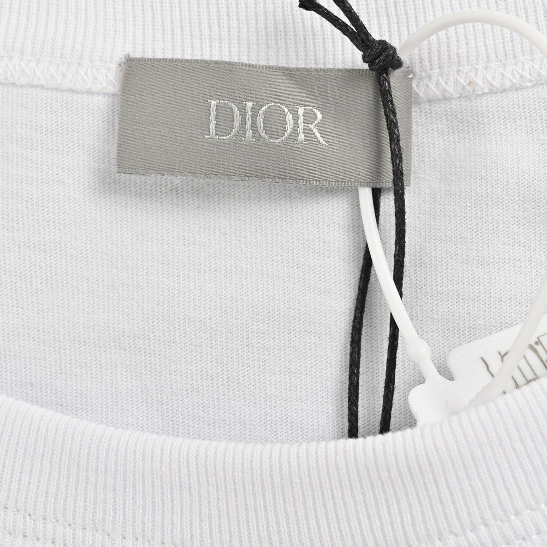 T-shirt Dior - Logo vertical multicolore