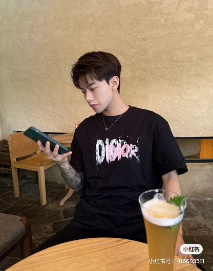 T-shirt Dior - Logo effet coup de peinture