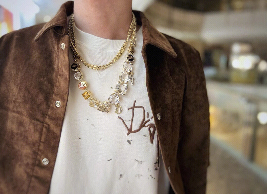 T-shirt Dior avec logo marron