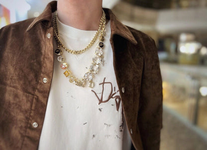 T-shirt Dior avec logo marron