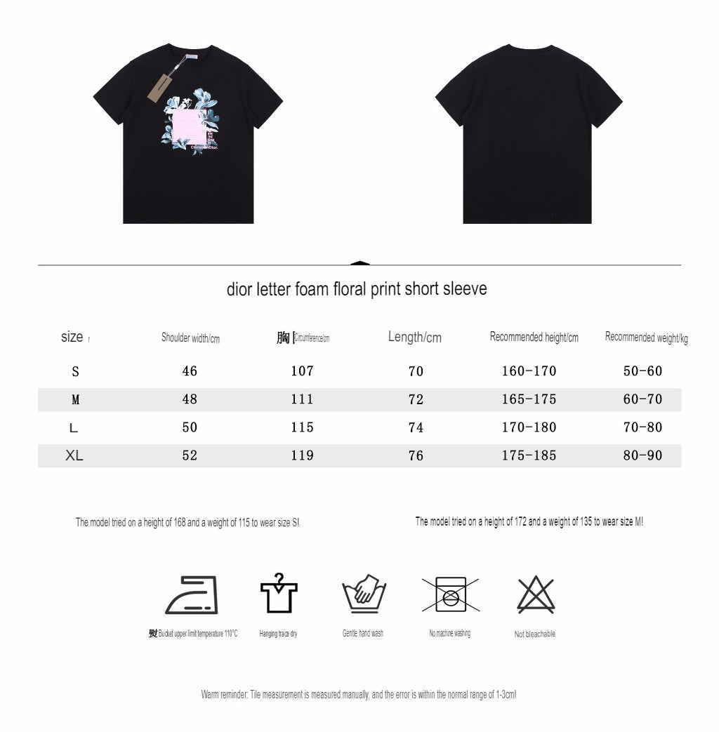 T-shirt Dior à motif floral