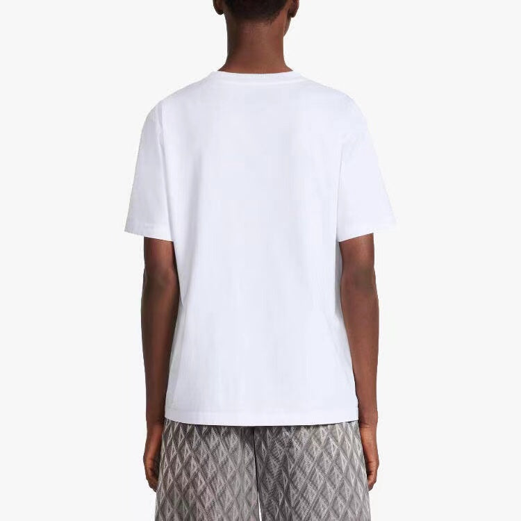 T-shirt Dior avec logo minimaliste (blanc)
