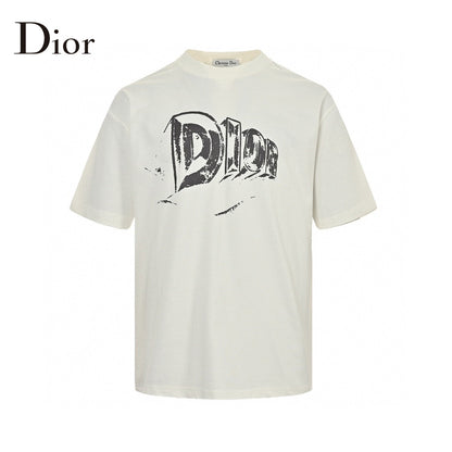 T-shirt graphique blanc Dior