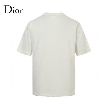 T-shirt graphique blanc Dior