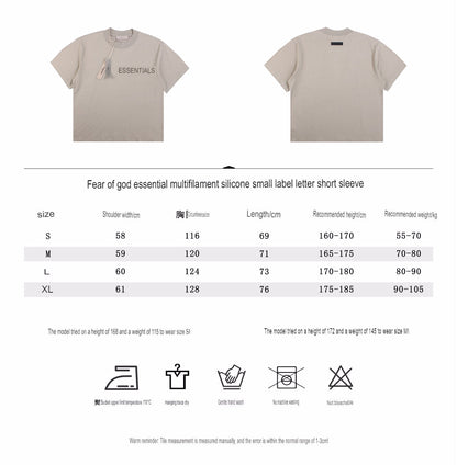 T-SHIRT FEAR OF GOD ESSENTIALS GRIS PIERRE