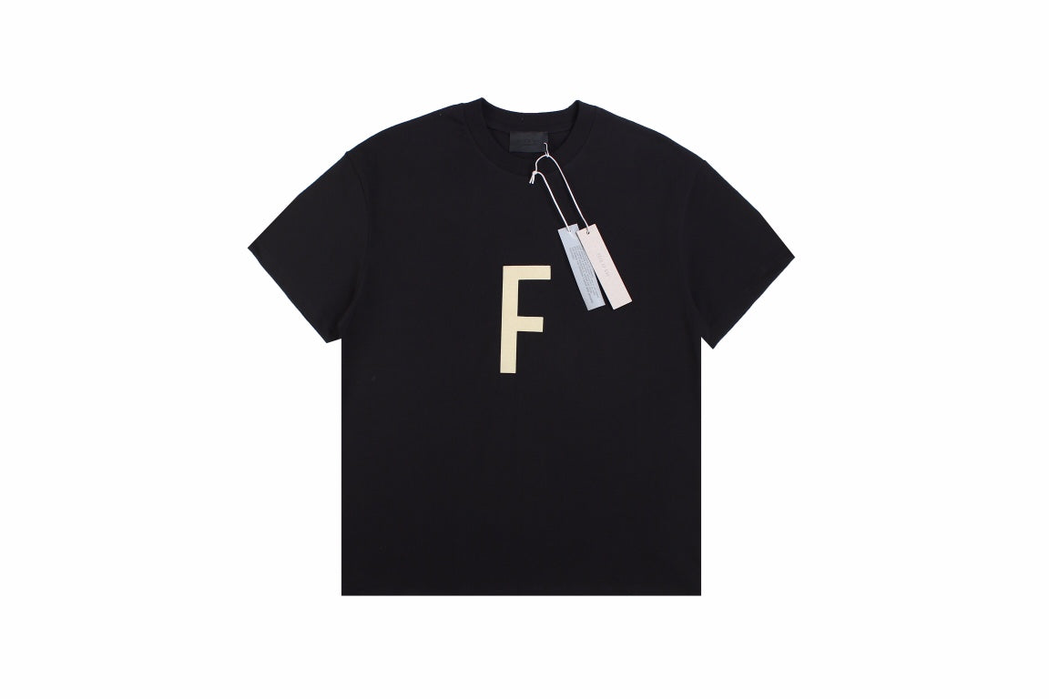T-shirt Fear of God Lettre F (Noir)