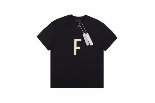 T-shirt Fear of God Lettre F (Noir)