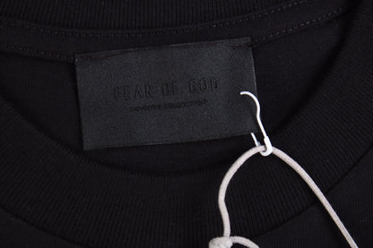 T-shirt Fear of God Lettre F (Noir)