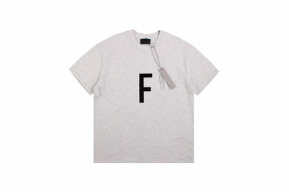 T-shirt Fear of God Lettre F (Gris clair)